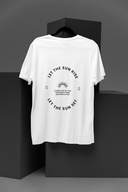 Let The Sun Rise Typography Vintage Graphic T-Shirt