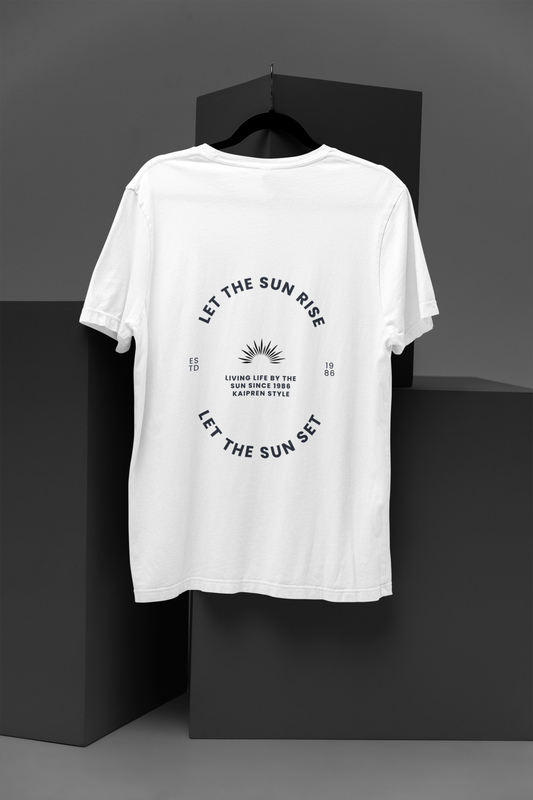 Let The Sun Rise Typography Vintage Graphic T-Shirt