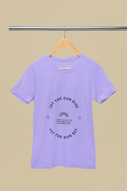 Let The Sun Rise Typography Vintage Graphic T-Shirt