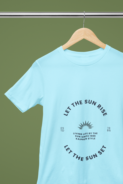 Let The Sun Rise Typography Vintage Graphic T-Shirt